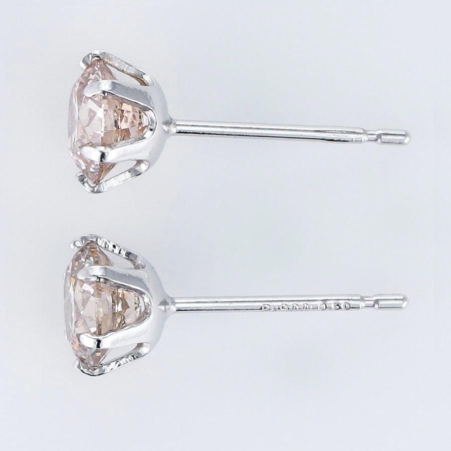 ダイヤモンド ピアス 一粒 鑑定カード付 プラチナ 0.600ctup Excellenntカット ハート＆キューピッドダイヤモンド鑑別カード付き 50代 40代 | DAIYA（ゴルフ用品、日用品） | 03