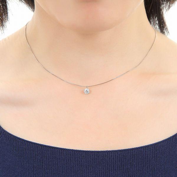 ダイヤモンド ネックレス 一粒 プラチナ 4Cダイヤモンド鑑定付 0.408ct Lカラー VS2クラス GOODカット 中央宝石研究所ソーティングシート付 普段用 プレゼント | DAIYA（ゴルフ用品、日用品） | 17
