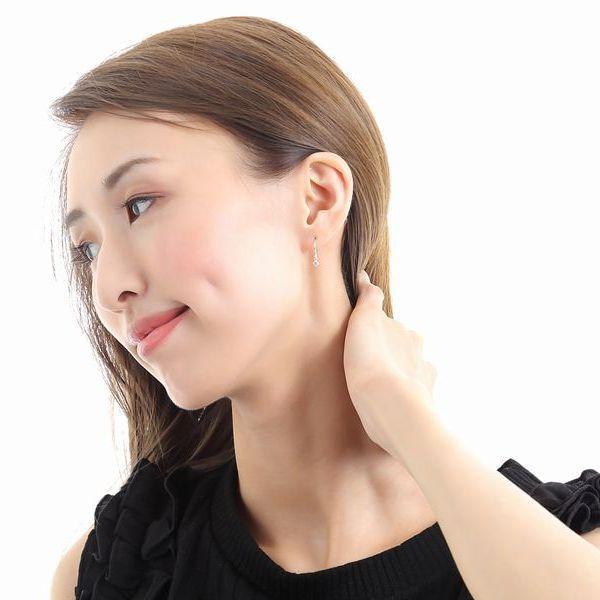 ダイヤモンド ピアス 一粒 プラチナ 0.2カラット レディース フックタイプ ダイヤピアス 50代 40代 普段使い 記念日 誕生日 プレゼント | DAIYA（ゴルフ用品、日用品） | 11