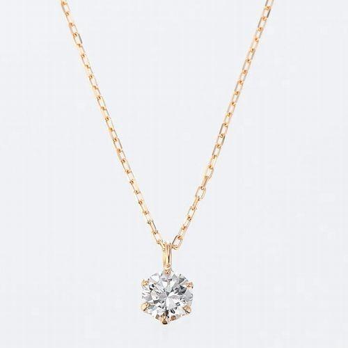 ダイヤモンド ネックレス 一粒 K18 0.2カラット ハート＆キューピッドダイヤモンド鑑別カード付き レディース 50代 40代 ダイヤネックレス | DAIYA（ゴルフ用品、日用品） | 03