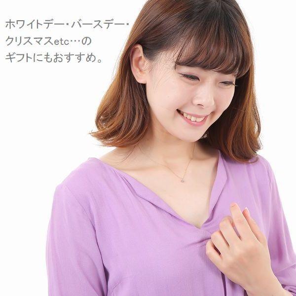 ダイヤモンド ネックレス 一粒 K18 0.2カラット ハート＆キューピッドダイヤモンド鑑別カード付き レディース 50代 40代 ダイヤネックレス | DAIYA（ゴルフ用品、日用品） | 17