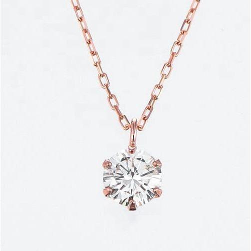 ダイヤモンド ネックレス 一粒 K18 0.2カラット ハート＆キューピッドダイヤモンド鑑別カード付き レディース 50代 40代 ダイヤネックレス | DAIYA（ゴルフ用品、日用品） | 07