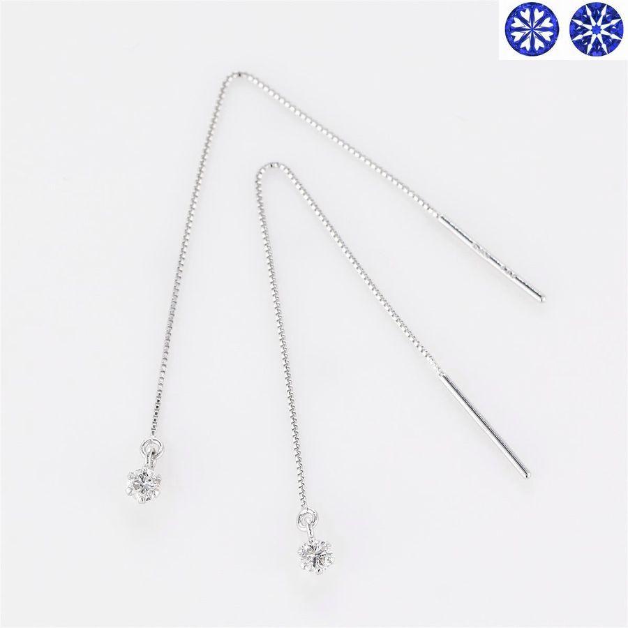 ダイヤモンド ピアス 一粒 プラチナ K18 ハート＆キューピッドダイヤモンド鑑別カード付き 0.1カラット レディース アメリカンピアス 50代 40代 |  | 04