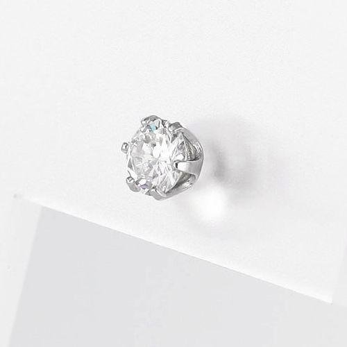 ダイヤモンド ピアス 一粒 プラチナ ハート＆キューピッドダイヤモンド鑑別カード付き レディース 0.3カラット ダイヤピアスの画像