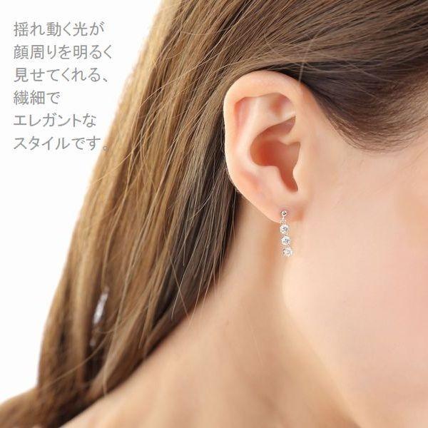 ダイヤモンド ピアス プラチナ ハート＆キューピッドダイヤモンド鑑別カード付き 0.5カラット レディース ダイヤピアス スリーストーン 50代 40代 | DAIYA（ゴルフ用品、日用品） | 15
