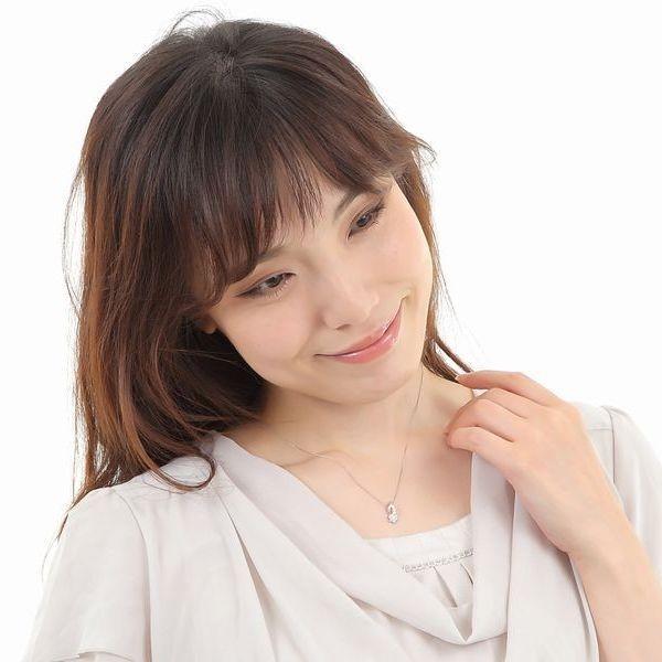 ダイヤモンド ネックレス プラチナ ハート＆キューピッドダイヤモンド鑑別カード付き スイートテンダイヤモンド 0.3カラット 10年目の画像