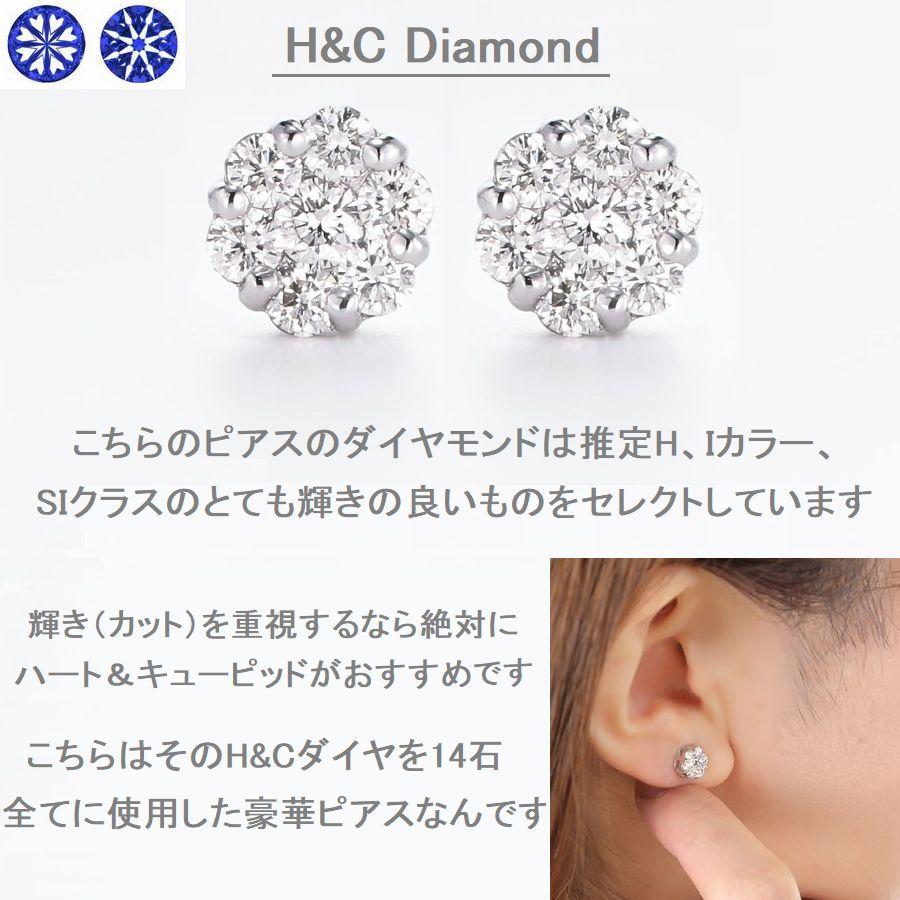 DAIYA（ゴルフ用品、日用品） ダイヤモンド ピアス フラワー プラチナ  