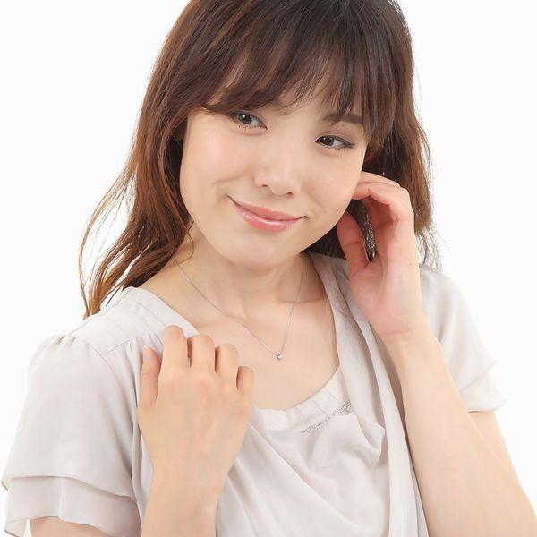 ダイヤモンド ネックレス 一粒 プラチナ 0.1カラット レディース 50代 40代 ダイヤネックレス シンプル 普段用 記念日 誕生日 プレゼントの画像