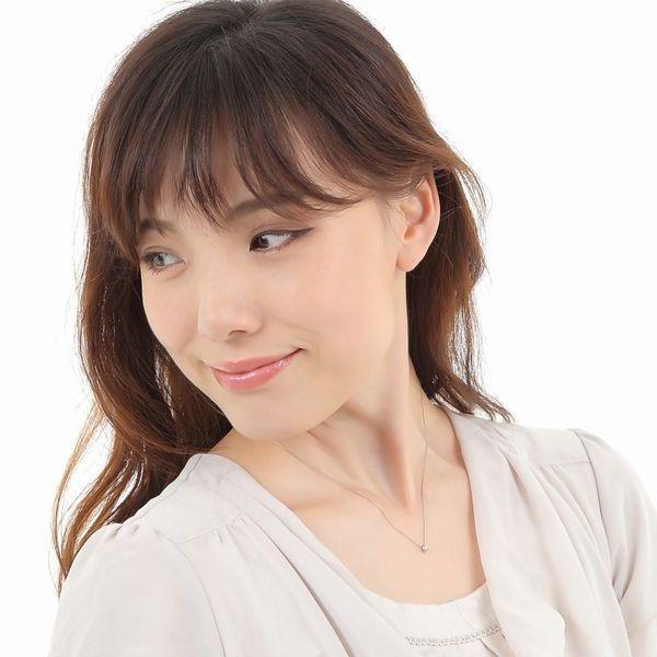 ダイヤモンド ネックレス 一粒 プラチナ 0.1カラット レディース 50代 40代 ダイヤネックレス シンプル 普段用 記念日 誕生日 プレゼントの画像