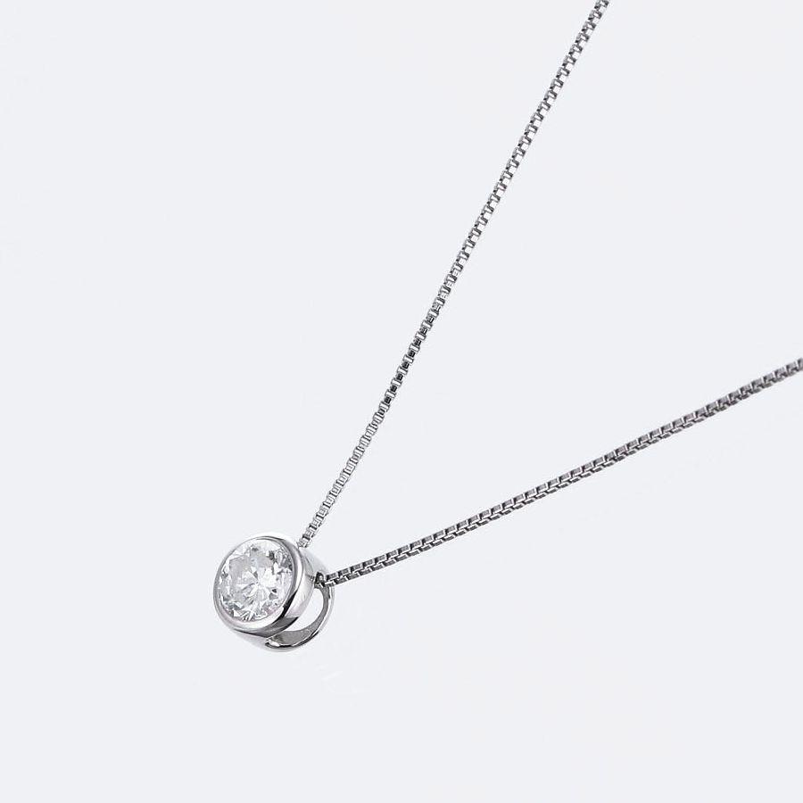 ダイヤモンド ネックレス 一粒 プラチナ 0.1カラット レディース 50代 40代 ダイヤネックレス シンプル 普段用 記念日 誕生日 プレゼント | DAIYA（ゴルフ用品、日用品） | 02