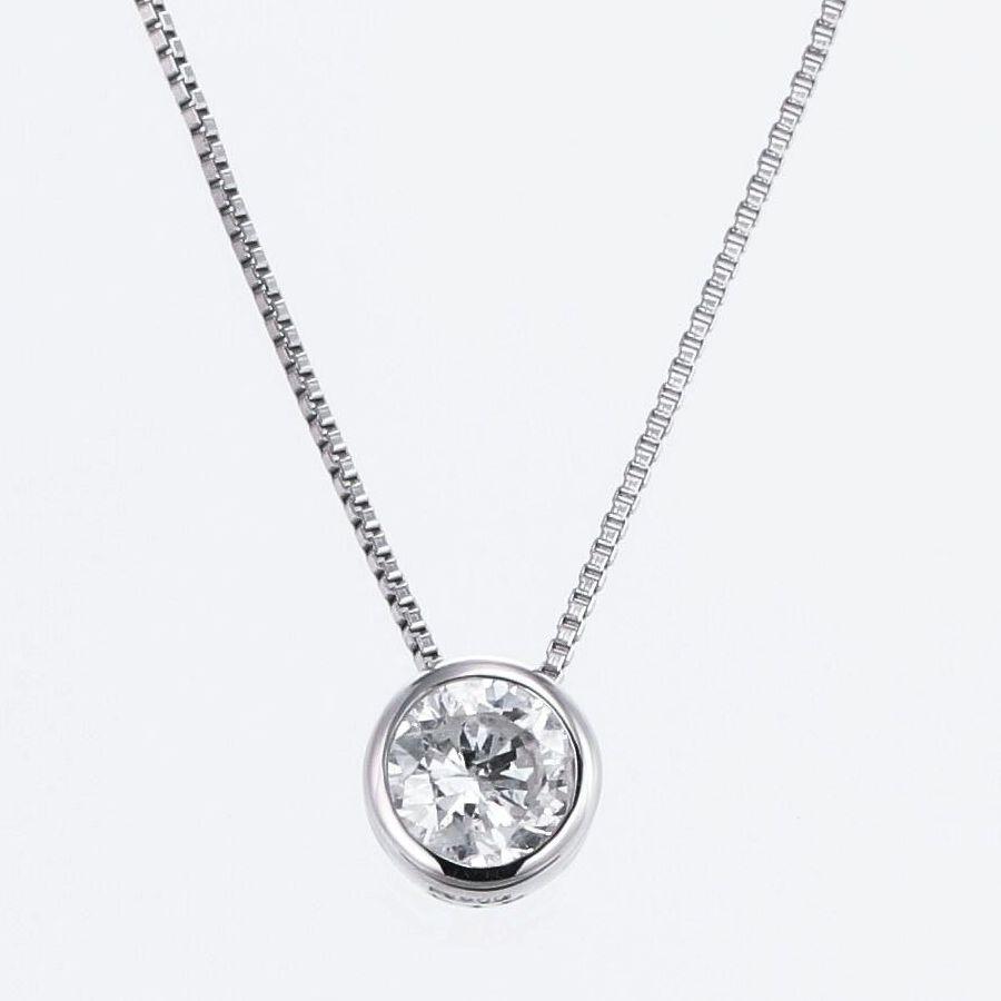 ダイヤモンド ネックレス 一粒 プラチナ 0.1カラット レディース 50代 40代 ダイヤネックレス シンプル 普段用 記念日 誕生日 プレゼント | DAIYA（ゴルフ用品、日用品） | 03