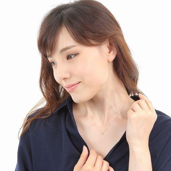 ダイヤモンド ネックレス 一粒 プラチナ K18 0.1カラット ハート＆キューピッドダイヤモンド鑑別カード付き レディース 50代 40代 ダイヤネックレス | DAIYA（ゴルフ用品、日用品） | 17