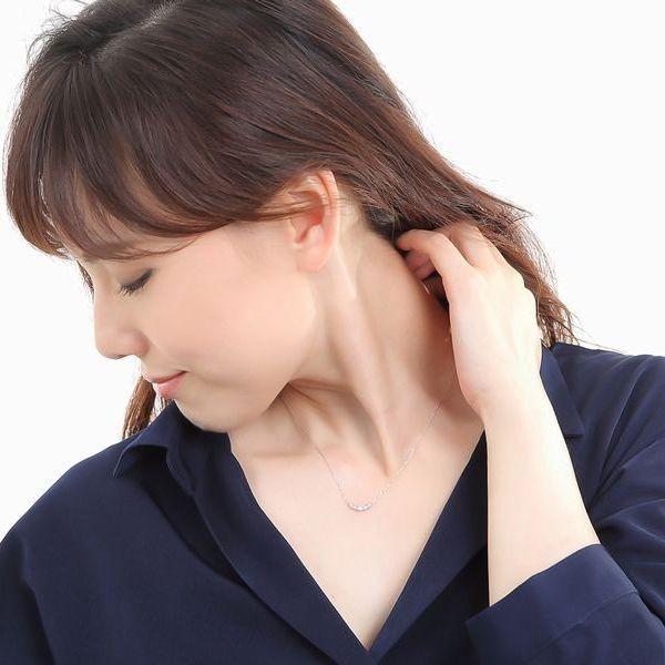 ダイヤモンド ネックレス プラチナ K18 0.1カラット ハート＆キューピッドダイヤモンド鑑別カード付き スマイル 50代 40代 ダイヤネックレス |  | 13