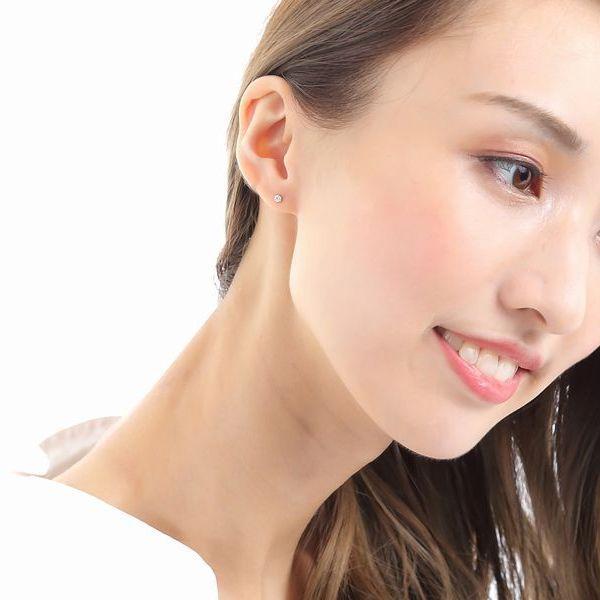 ダイヤモンド ピアス 片耳 一粒 プラチナ 0.08カラット レディース ダイヤピアス シンプル 普段使い 記念日 誕生日 プレゼント | DAIYA（ゴルフ用品、日用品） | 12