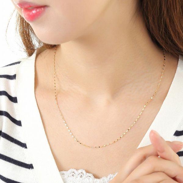 アジャスターチェーン 3cm K18 ネックレス アジャスター 日本製 即日発送  送料無料 人気 おすすめ メール便 |  | 15