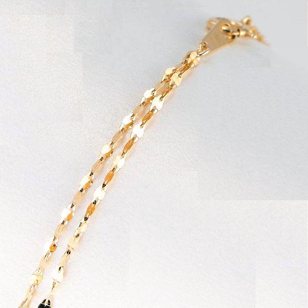 ブレスレット レディース K10 18cm 50代 40代 10金 1連 2連 重ね付け 人気 普段使い 誕生日 プレゼント 即日発送 |  | 02