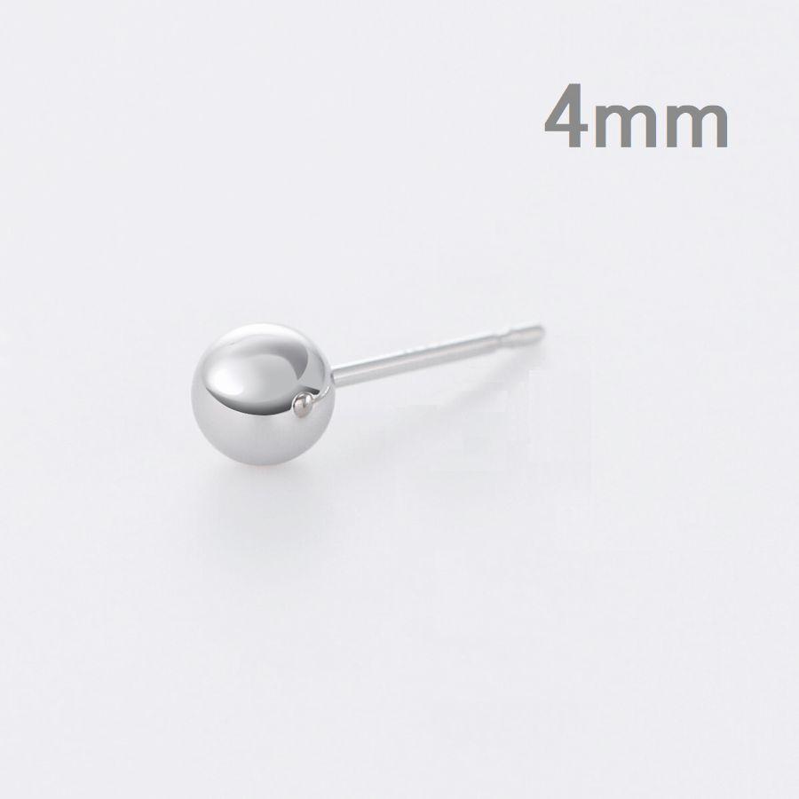 ピアス 丸玉ピアス プラチナ900 片耳用 2.0mm 3.0mm 4.0mm 5.0mm レディース 日本製 普段用 セカンドピアス 即納 |  | 03
