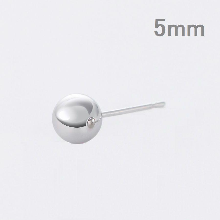 ピアス 丸玉ピアス プラチナ900 片耳用 2.0mm 3.0mm 4.0mm 5.0mm レディース 日本製 普段用 セカンドピアス 即納 |  | 04
