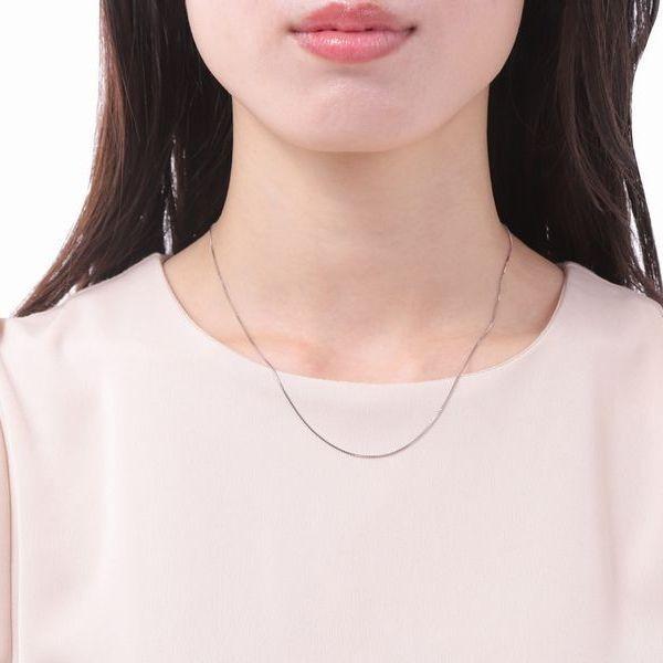 ネックレス チェーン プラチナ ベネチアンチェーン 45cm 0.8mm ネックレス チェーン プラチナ ベネチアンチェーン 45cm 0.8mm