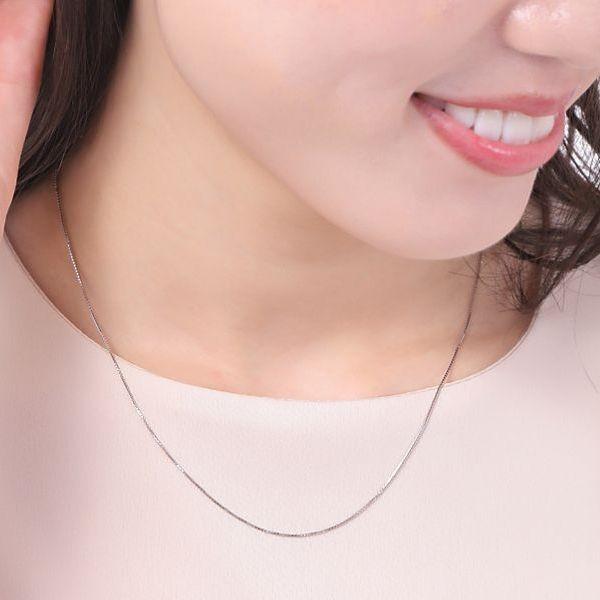 ネックレス チェーン プラチナ ベネチアンチェーン 45cm 0.8mm スライドチェーン 50代 40代 30代 取り替え用 普段使い プレゼント |  | 12