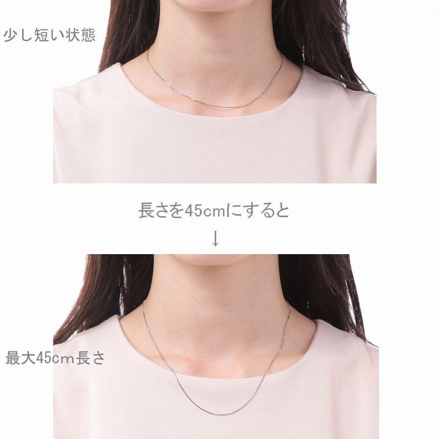 ネックレス チェーン プラチナ ベネチアンチェーン 45cm 0.8mm スライドチェーン 50代 40代 30代 取り替え用 普段使い プレゼント |  | 07