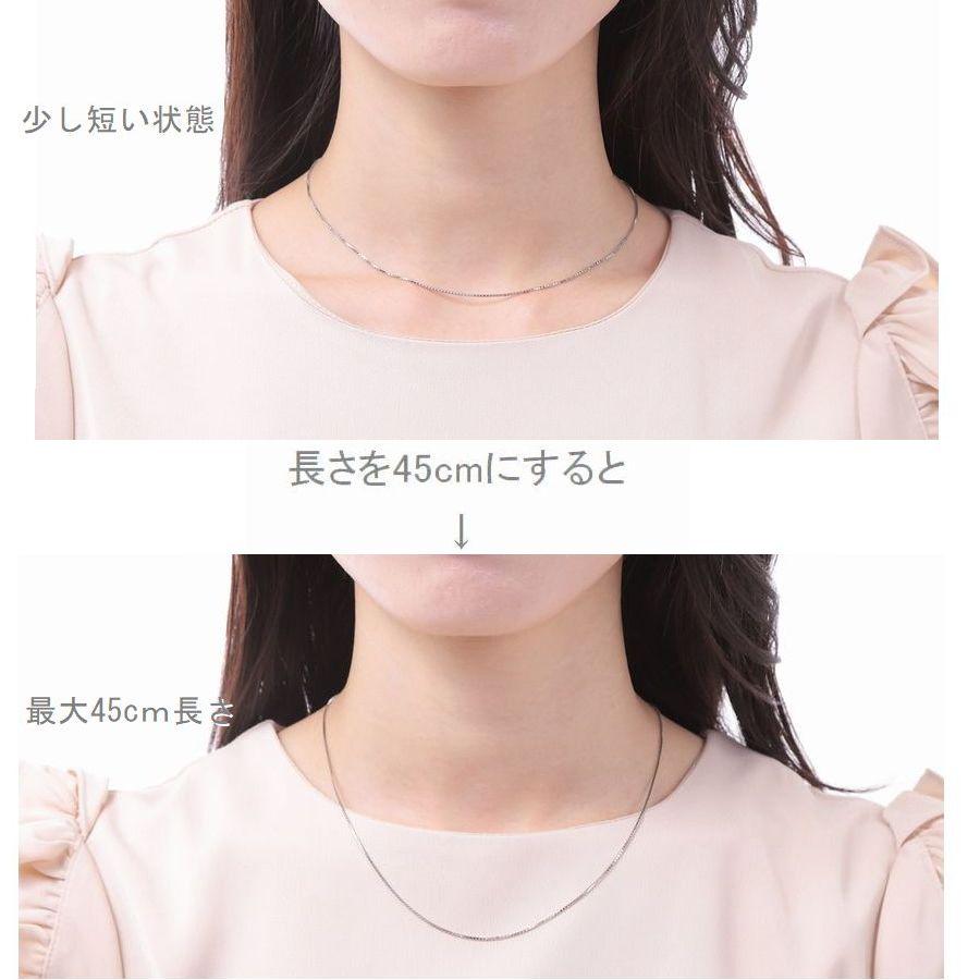ネックレス チェーン プラチナ ベネチアンチェーン 45cm 1.0mm スライドチェーン 50代 40代 30代 取り替え用 普段使い プレゼント |  | 07