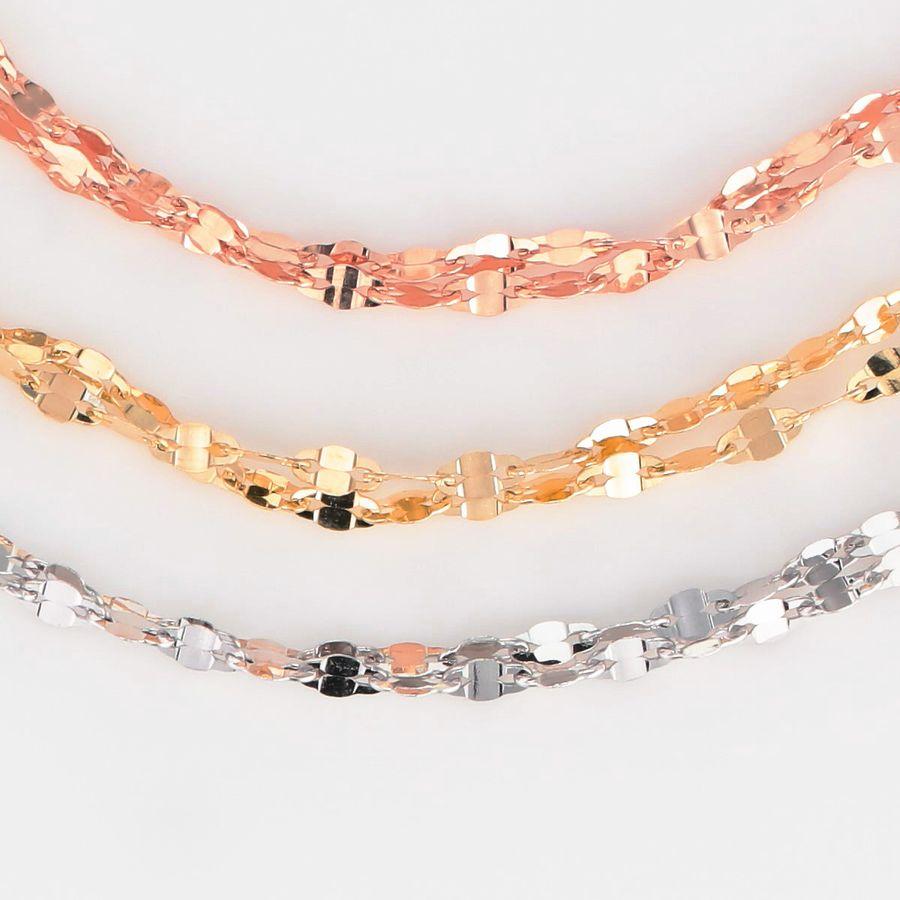 ブレスレット レディース K18 50代 40代 30代 ホワイトゴールド イエローゴールド ピンクゴールド 2連 シンプル 普段使い 記念日 誕生日 プレゼント 人気 |  | 10