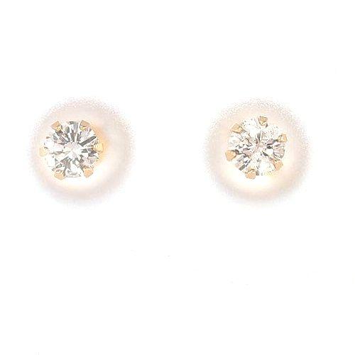 ダイヤモンド ピアス 一粒 K18 0.2カラット レディース ダイヤピアス 50代 40代 18金 イエロー ピンク 記念日 誕生日 プレゼント_3