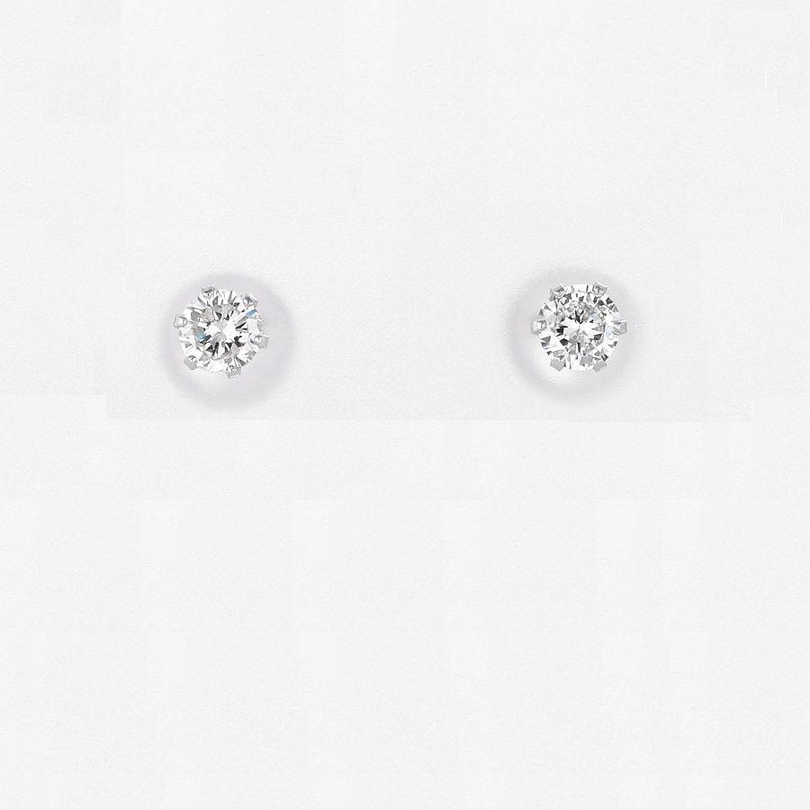 DAIYA（ダイヤ） ダイヤモンド ピアス プラチナ900 一粒 0.3ct 両耳用