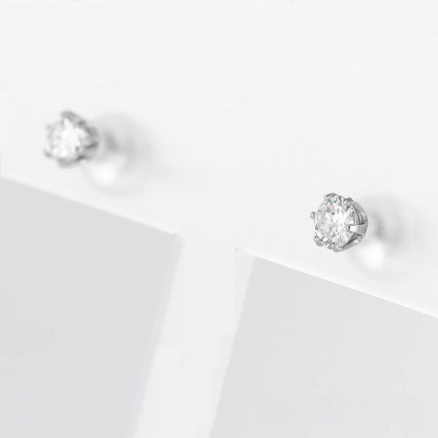 DAIYA（ダイヤ） ダイヤモンド ピアス プラチナ900 一粒 0.3ct 両耳用