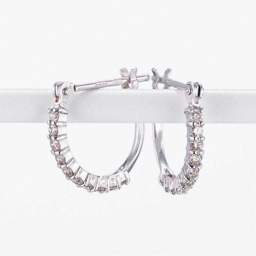 ダイヤモンド ピアス ハーフエタニティ K18 ダイヤピアス 0.2カラット 50代 40代 普段使い 記念日 誕生日 プレゼント |  | 04