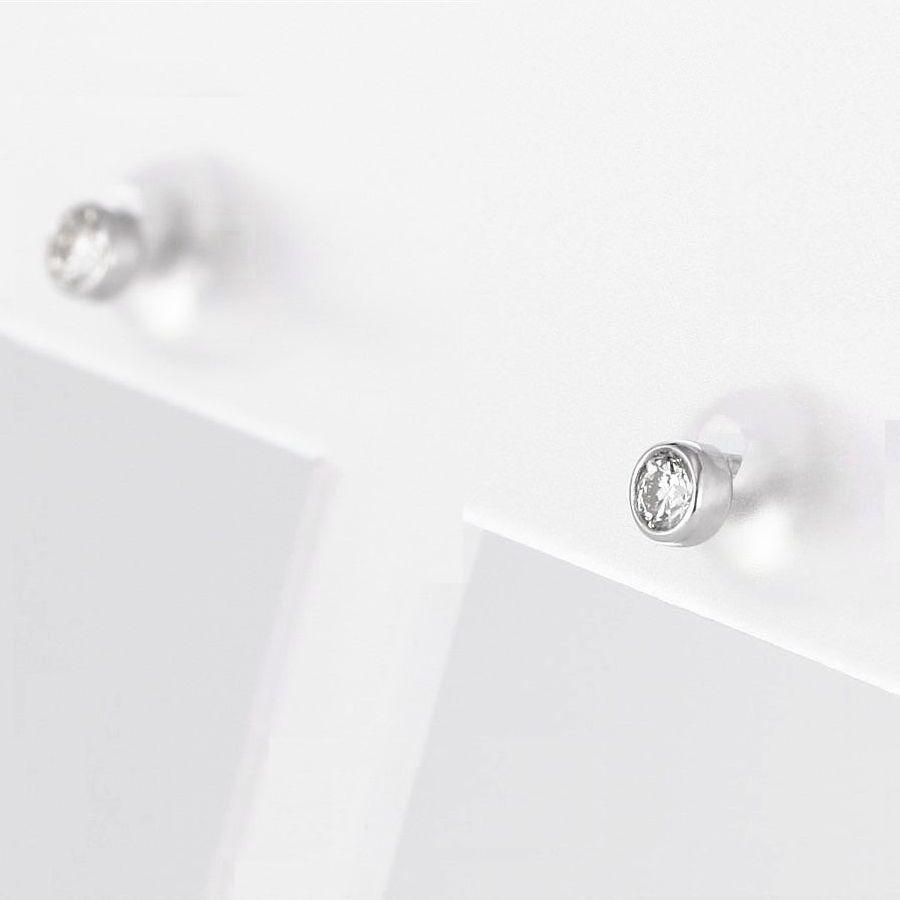 ダイヤモンド ピアス 一粒 プラチナ K18 レディース 0.12カラット ダイヤピアス シンプル 普段使い 記念日 誕生日 プレゼント | DAIYA（ゴルフ用品、日用品） | 06