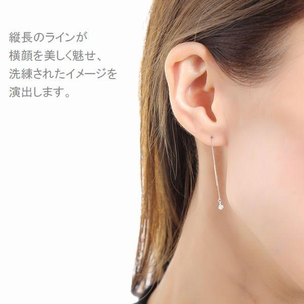 ダイヤモンド ピアス 一粒 プラチナ K18 0.1カラット レディース アメリカンピアス 50代 40代 シンプル 普段使い 記念日 誕生日 プレゼント | DAIYA（ゴルフ用品、日用品） | 16