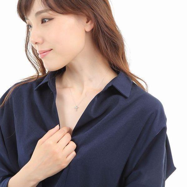 ダイヤモンド ネックレス クロス K18 0.3カラット レディース ダイヤネックレス 50代 40代 普段使い 記念日 誕生日 プレゼント | DAIYA（ゴルフ用品、日用品） | 13