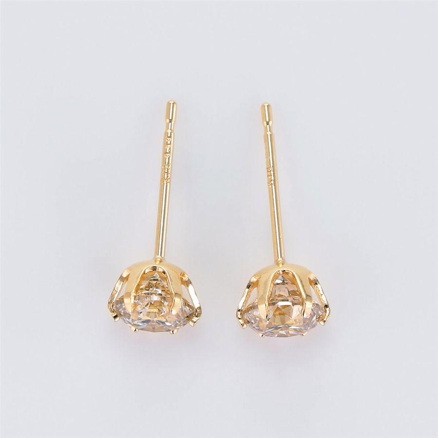 DAIYA（ダイヤ） ダイヤモンド ピアス 一粒 K18 0.5カラット 