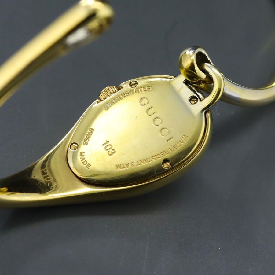 稼働品　GUCCI ホースビット　レディース腕時計 GUCCI 【稼働】グッチ ホースビット 103 クォーツ レディース 腕時計