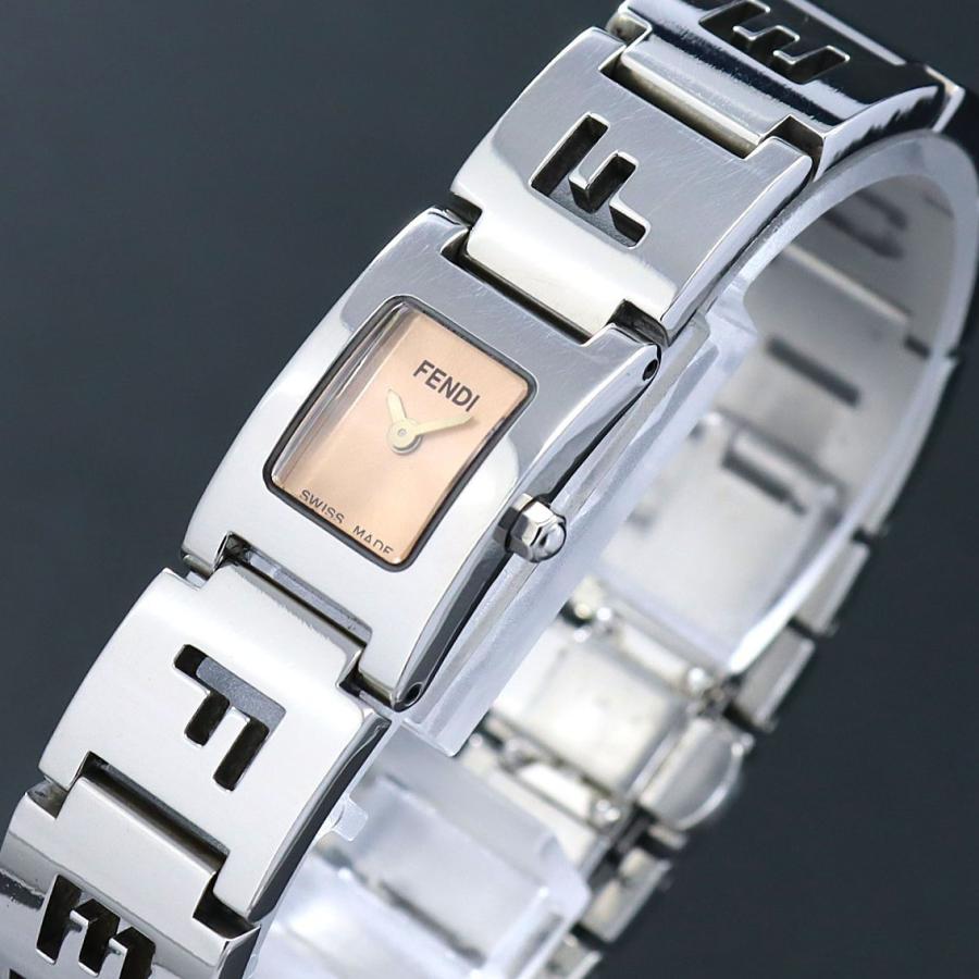 【稼働品】FENDI フェンディ 3150L スクエア ホワイト FENDI フェンディ 3150L レディース クォーツ時計 ベルト長さ