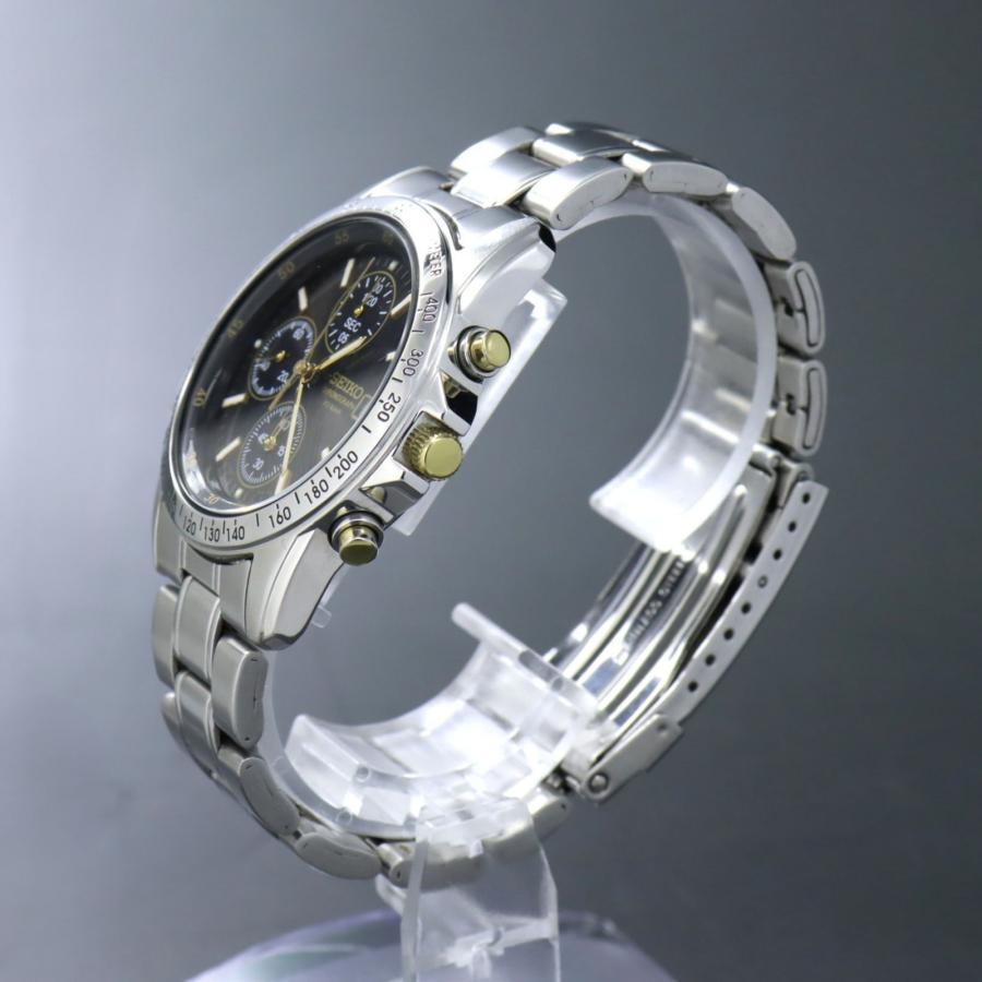 SEIKO 【稼働】セイコー 7T92-0DW0 クロノグラフ クォーツ 新