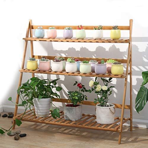 ガーデンラック 3段 フラワースタンド 天然竹製 フラワーラック 幅100cm 鉢植え 多肉植物 棚 盆栽棚 植物棚 ベラ Bjv3325 ウィジェクトストア 通販 Yahoo ショッピング