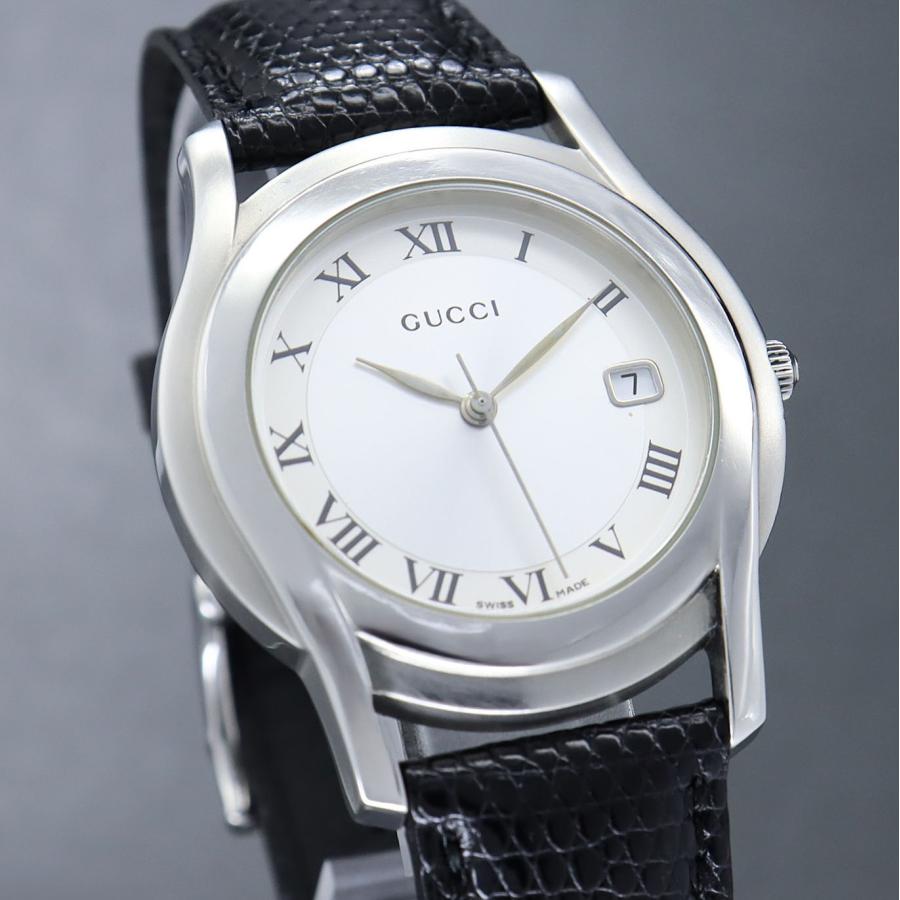 GUCCI グッチ 5500M メンズ 腕時計 稼働 GUCCI 【稼働】グッチ 5500M クォーツ メンズ 腕時計 : ウィ