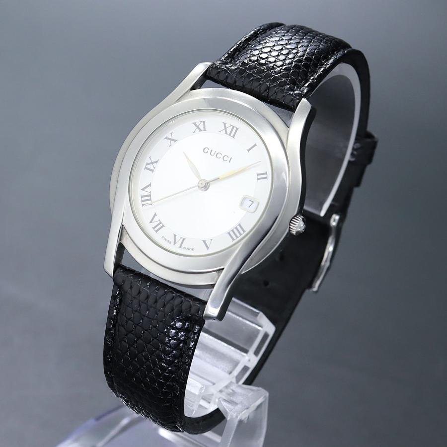 GUCCI 【稼働】グッチ 5500M クォーツ メンズ 腕時計 : ウィ