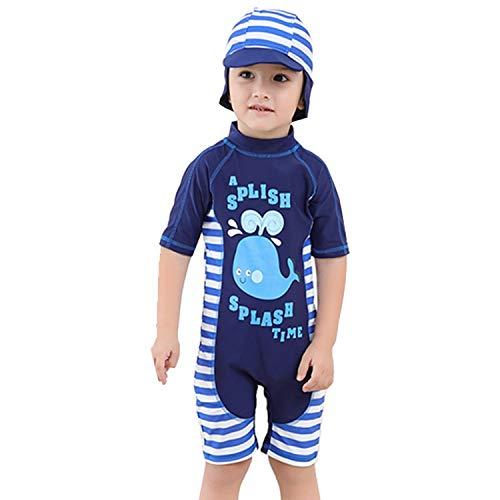 Sunyam ベビー水着 男の子 ラッシュガード ロンパース スイミング キャップ付き 半袖 赤ちゃん 日焼け防止 海水 Dwv ウィジェクトストア 通販 Yahoo ショッピング