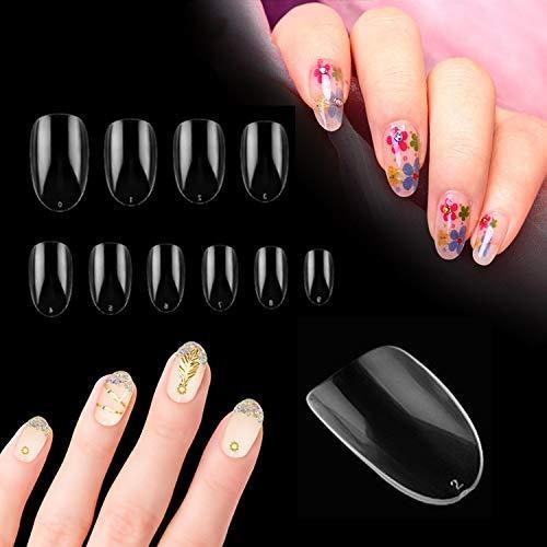 透明ネイルチップ 1000枚入り つけ爪 ショート オーバル フルカバー 透明ネイルチップ ネイル飾り デコレーショ Fgd ウィジェクトストア 通販 Yahoo ショッピング