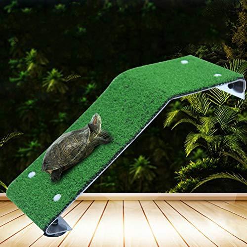 Ibesecc 亀の日なたぼっこ台 カメはしご 両生類用 休憩テラス 自然傾斜 安定性 人工芝 カメ桟橋 亀用テラス 水槽 Men1598 ウィジェクトストア 通販 Yahoo ショッピング