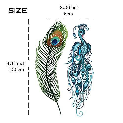 Yesallwas おしゃれ タトゥーシール かわいい 羽 6枚セット カラフル 羽根 入れ墨シール 可愛い 孔雀の羽 フェザー Nfo ウィジェクトストア 通販 Yahoo ショッピング