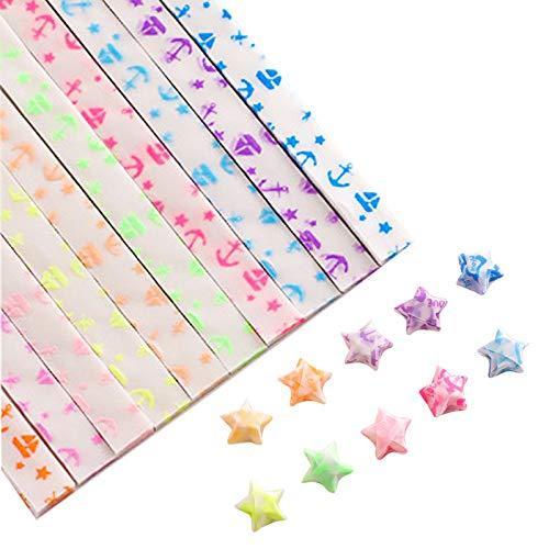 折り紙 蛍光 可愛い柄 星用 折り紙 星 折り紙 手作り 誕生日プレゼント ウィッシングスター Diy 4枚 10色 Sby ウィジェクトストア 通販 Yahoo ショッピング