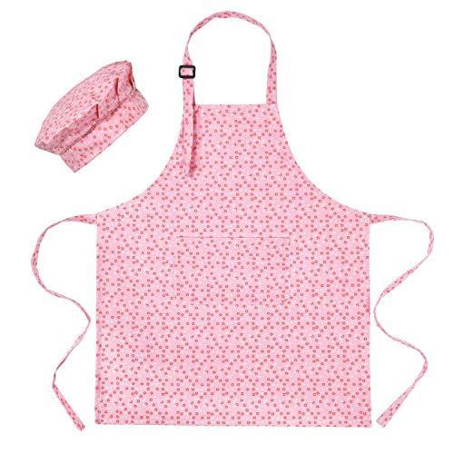 Pknoclan 子供用エプロン帽子付き 可愛いキッズエプロン 女の子 着脱簡単 ポケット付き サイズ調整可能 ベーキン Vfk3658 ウィジェクトストア 通販 Yahoo ショッピング