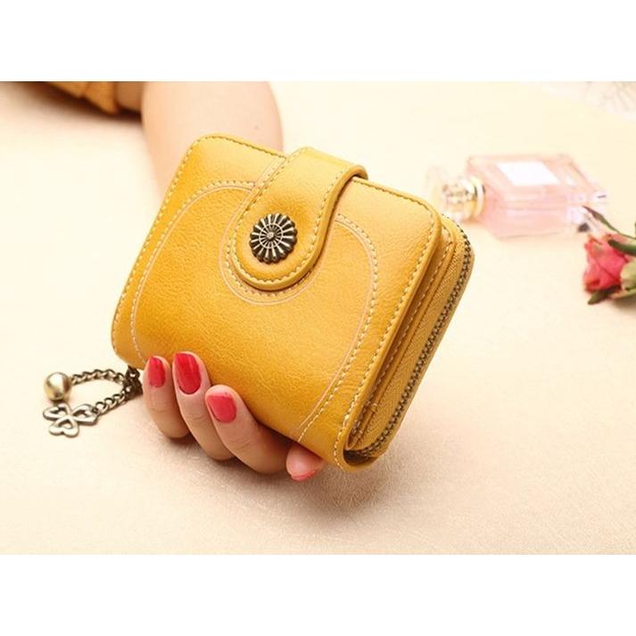 レディース財布 二つ折り チェーンストラップ 小銭入れ カード入れ レザー ファスナー 大容量 多機能 Women Wallet Chain Strap ウィジェクトストア 通販 Yahoo ショッピング