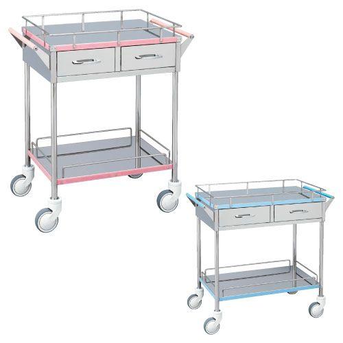 【メーカー直送品/代引不可】カラーライン回診車 MY-CL215