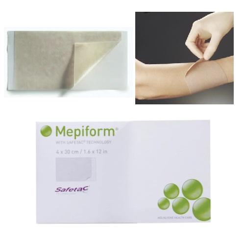 Molnlycke Health Care メピフォーム 4×30cm 5枚入 293100 シリコン